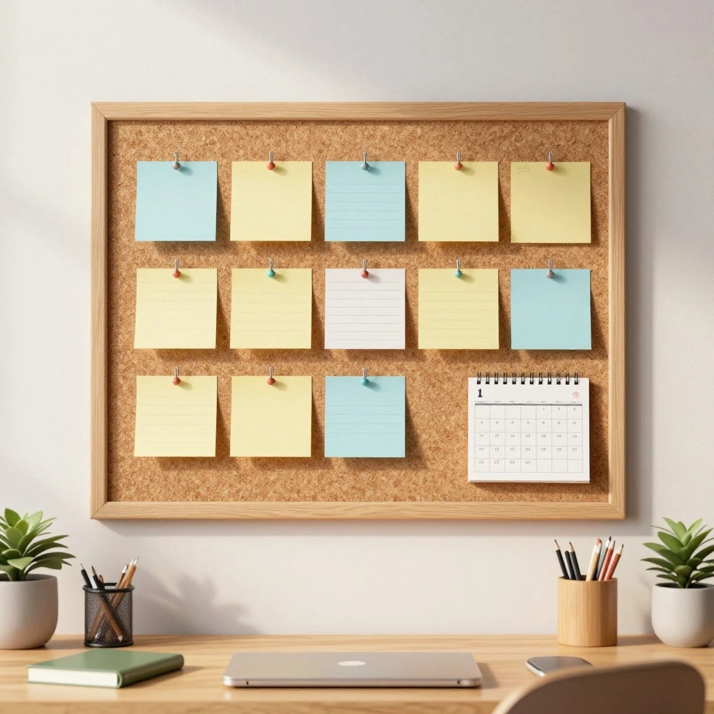 Corkboard or Magnetic Memo Wall
