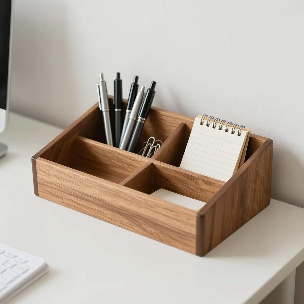 Desk Caddy with Hidden Compartments