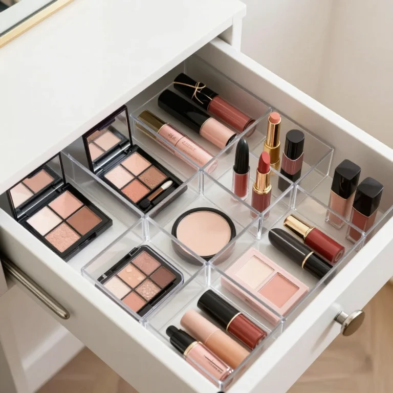 Vanity Desk Organization