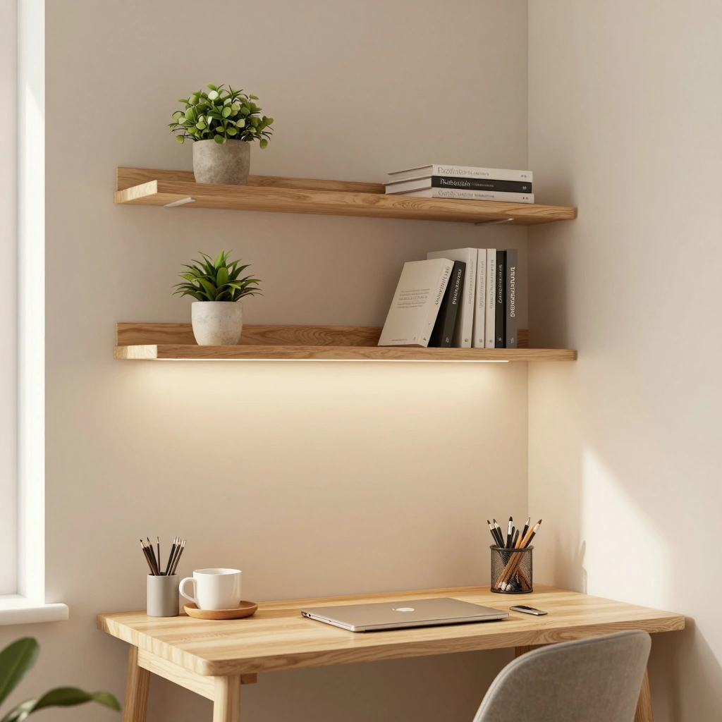 Floating Corner Shelf Organizer
