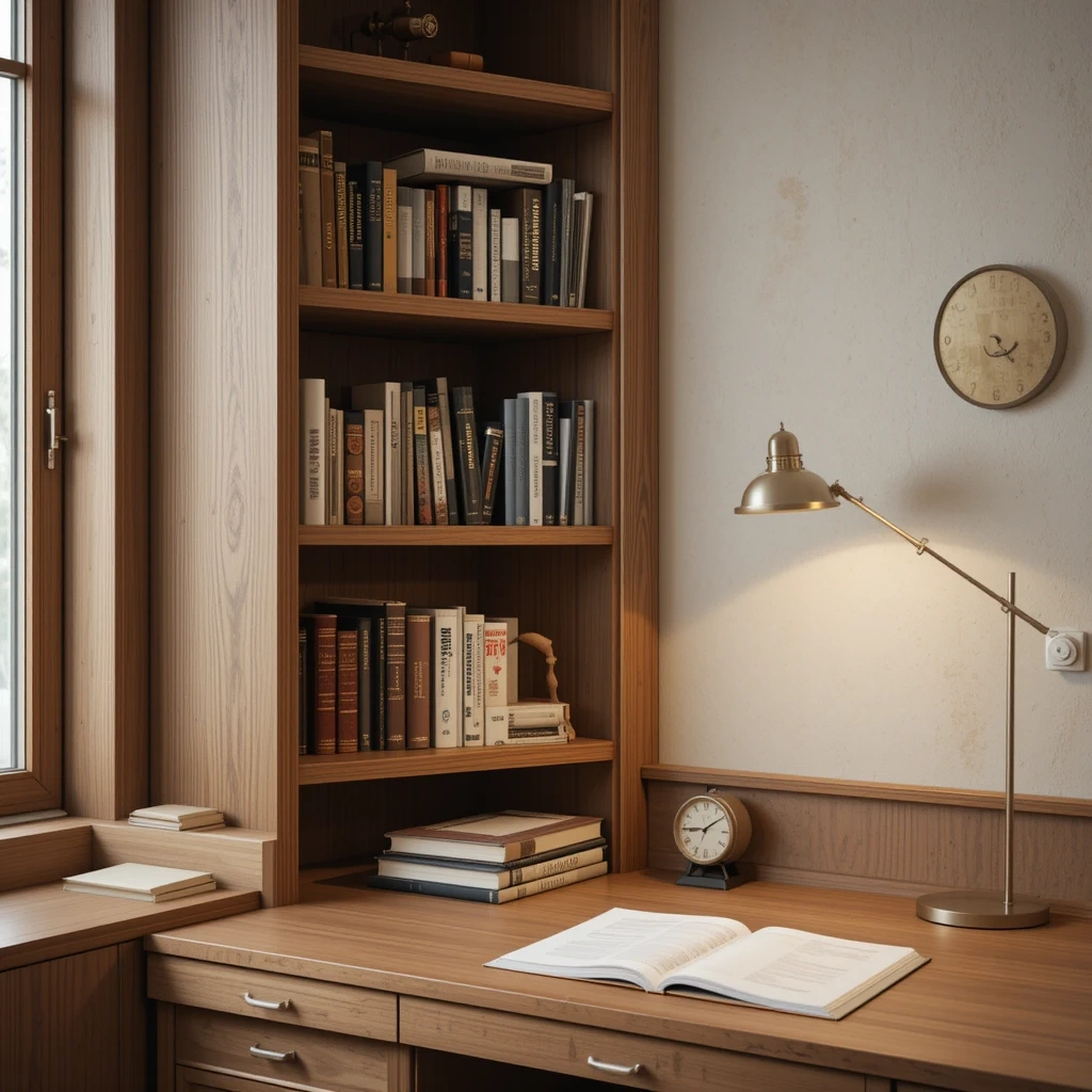 Mini Corner Bookshelf Organizer