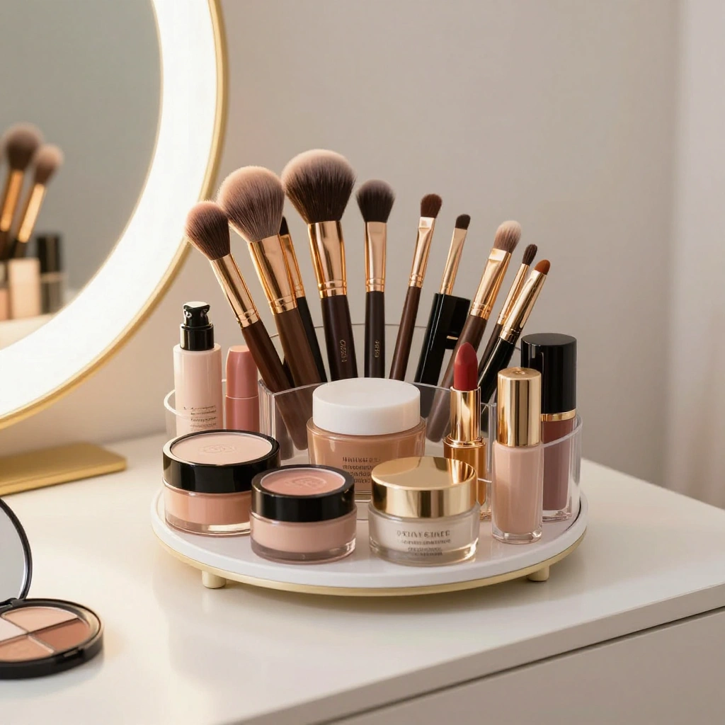 Rotating Makeup Carousel