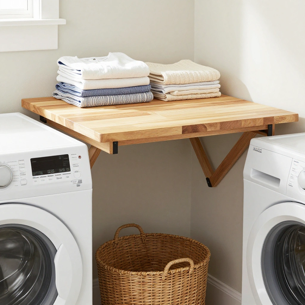 A Fold-Down or Built-In Folding Table