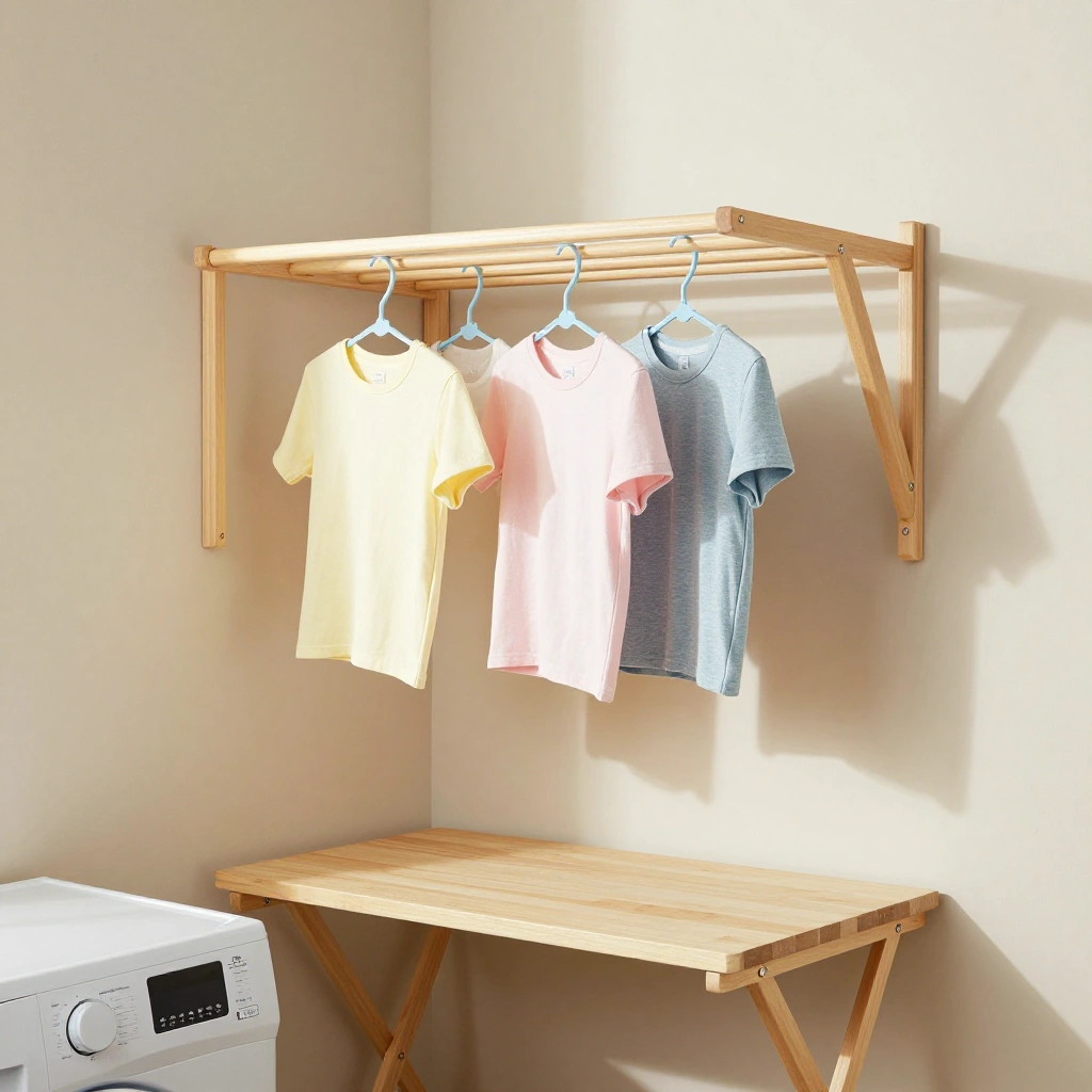 A Wall-Mounted Drying Rack
