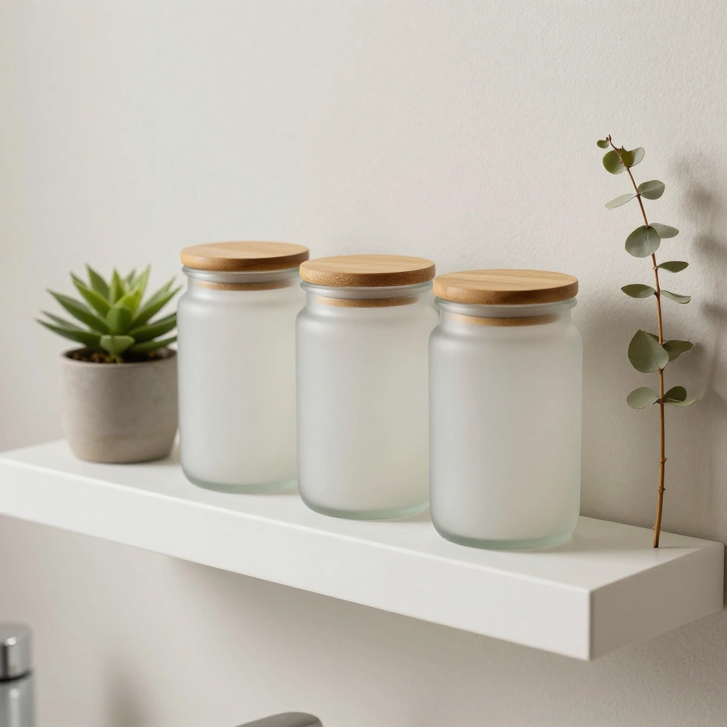 Bamboo-Lid Jars for a Spa-Like Feel