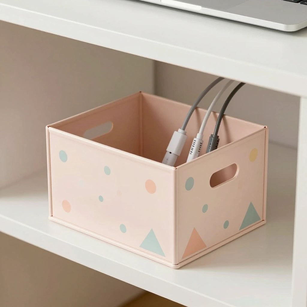 Chibi-Pattern Cable Management Box