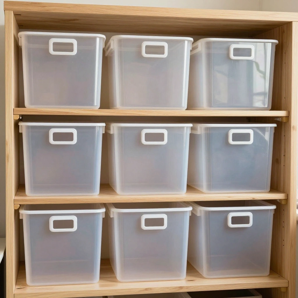 Clear Bin Labeling Station