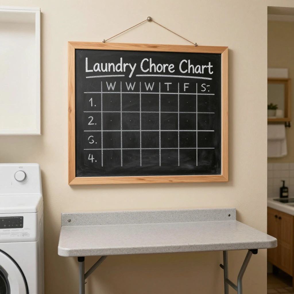 Command Center for Laundry Schedules and Chores