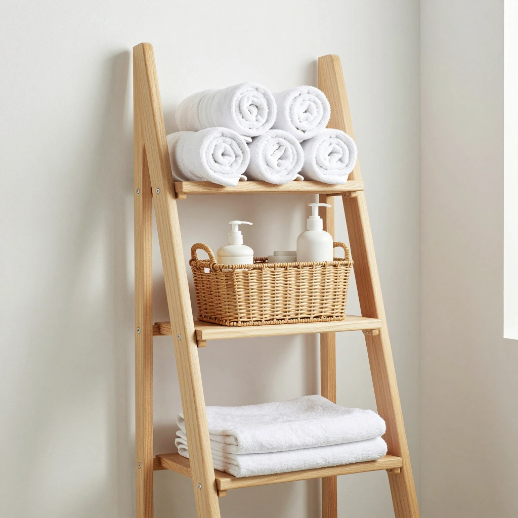 Corner Ladder Shelf