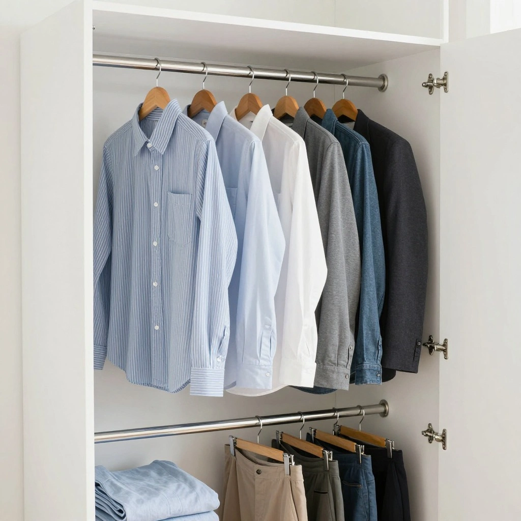 Double-Tier Hanging Rod System