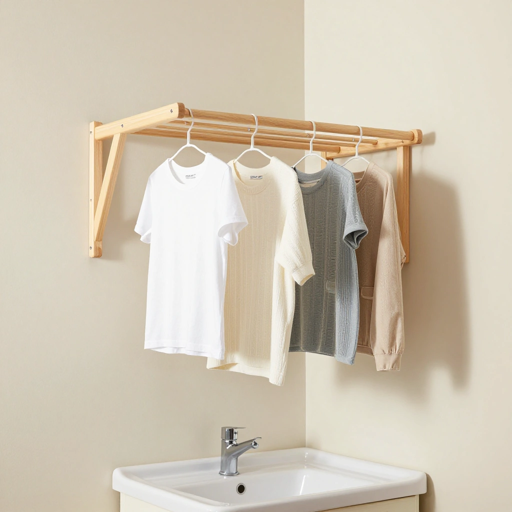 Fold-Down Drying Rack