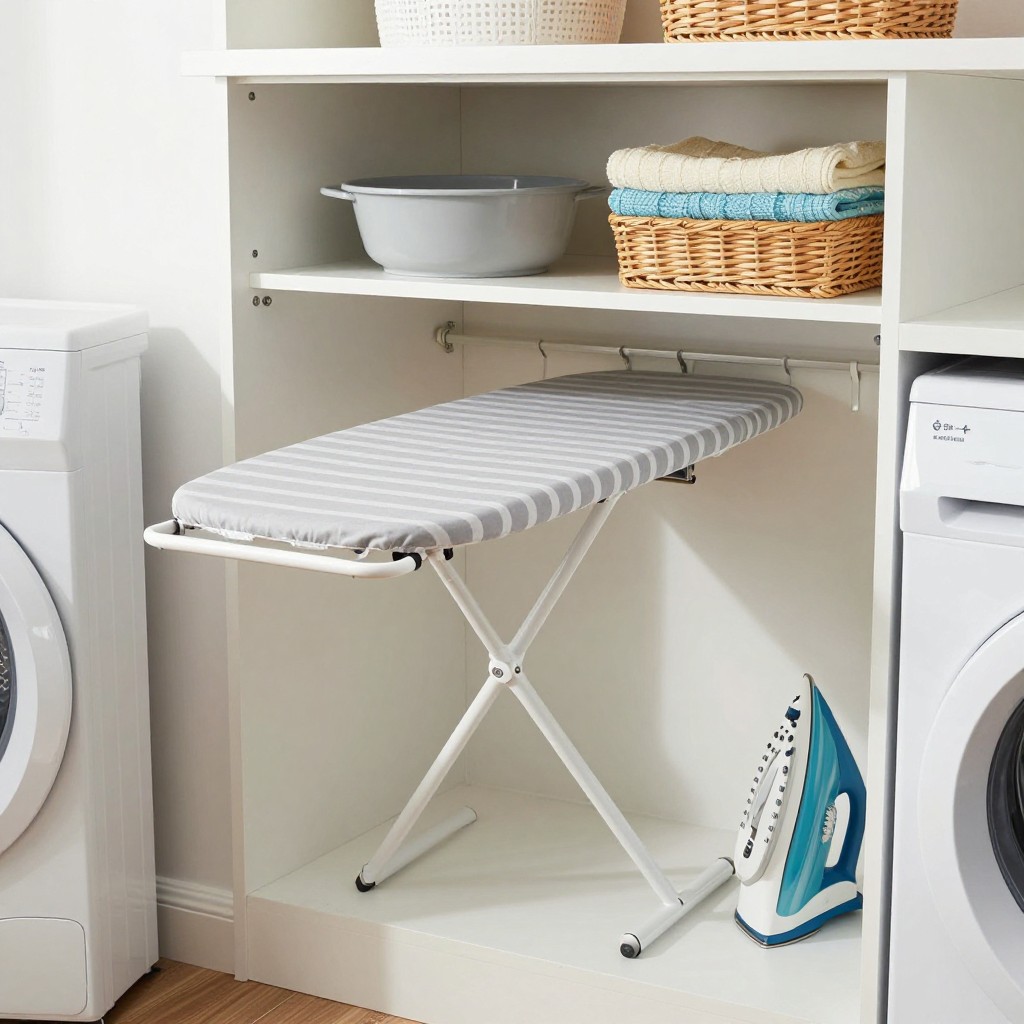 Fold-Out Ironing Board Cabinet