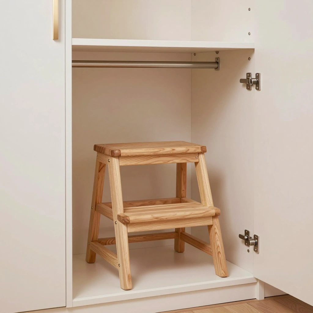 Fold-Out Step Stool Station