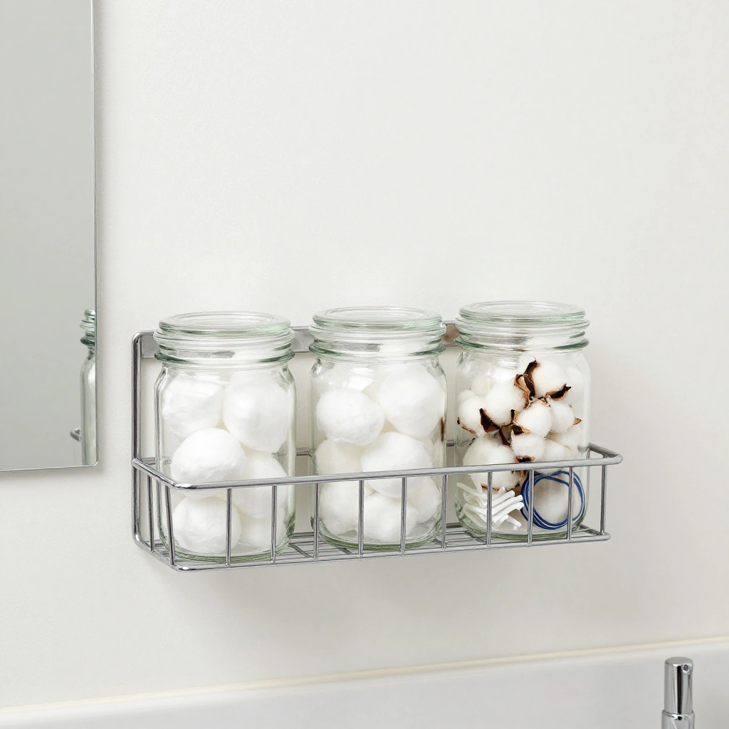 Bathroom Jar Organization