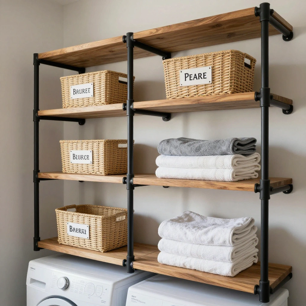 Industrial Pipe Shelving