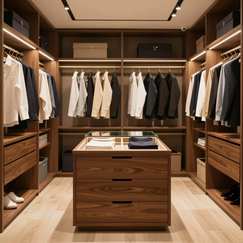 Island Closet Layout