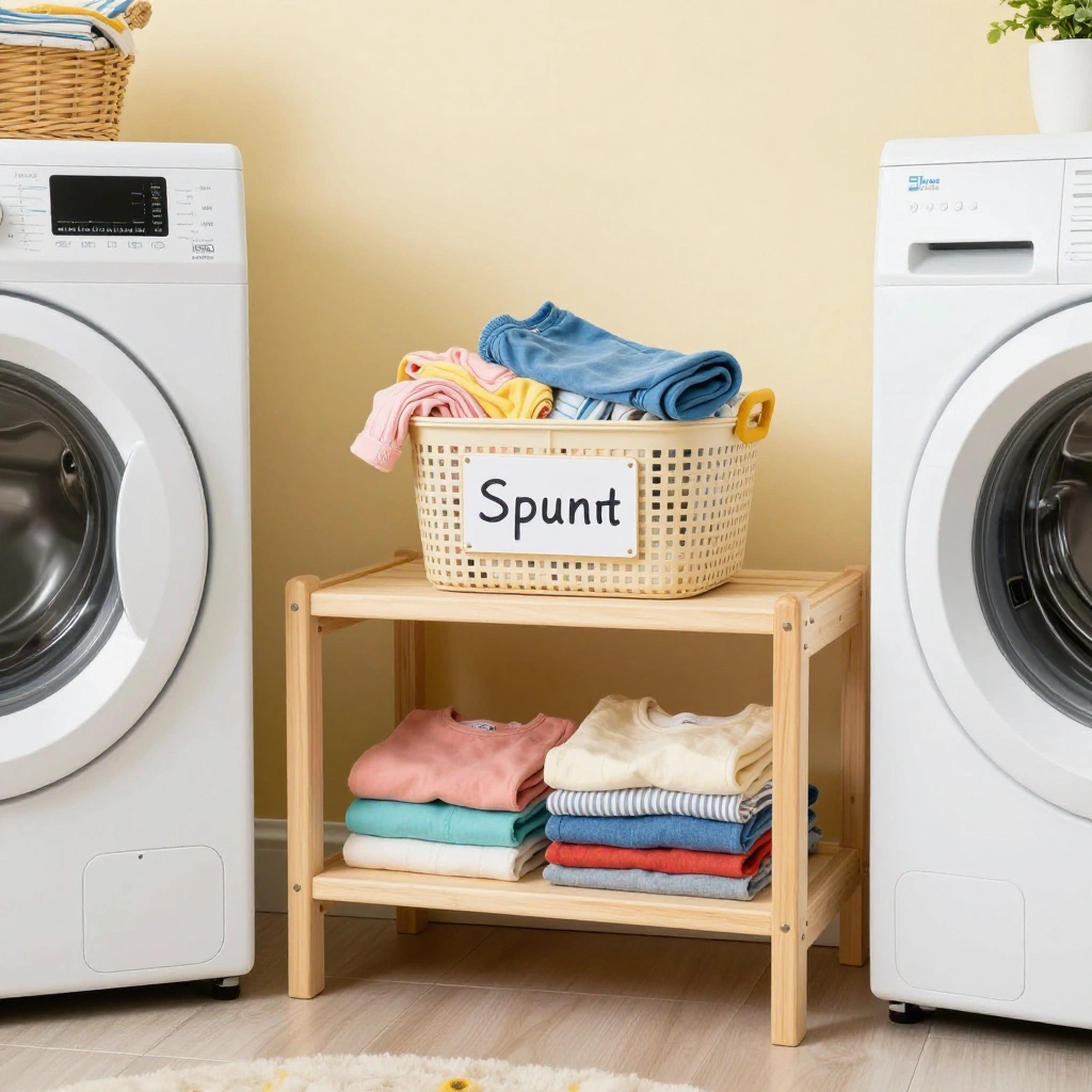 Laundry Room Organization Shelves