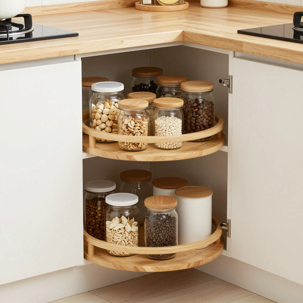 Lazy Susans for Corner Cabinets and Countertops
