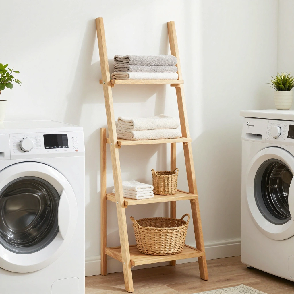 Leaning Ladder Shelf