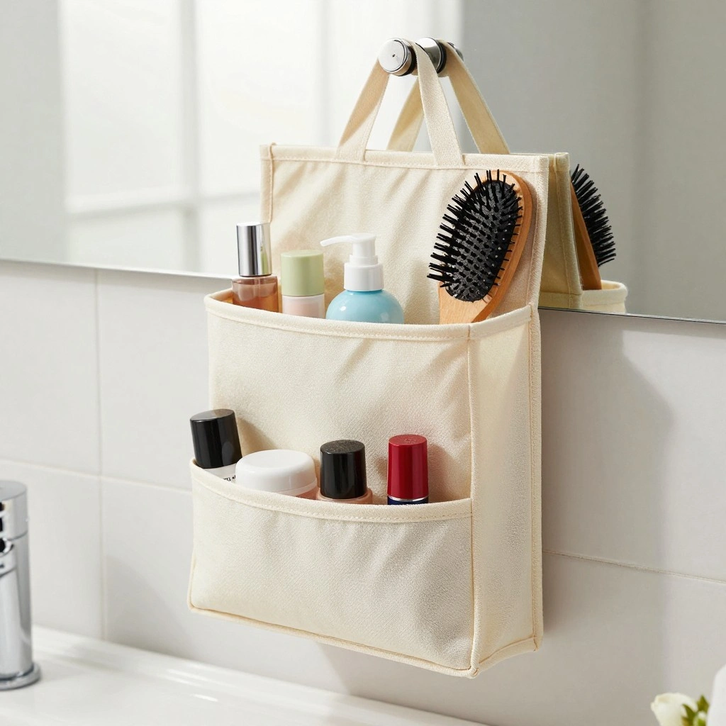 Over-the-Mirror Hanging Caddy
