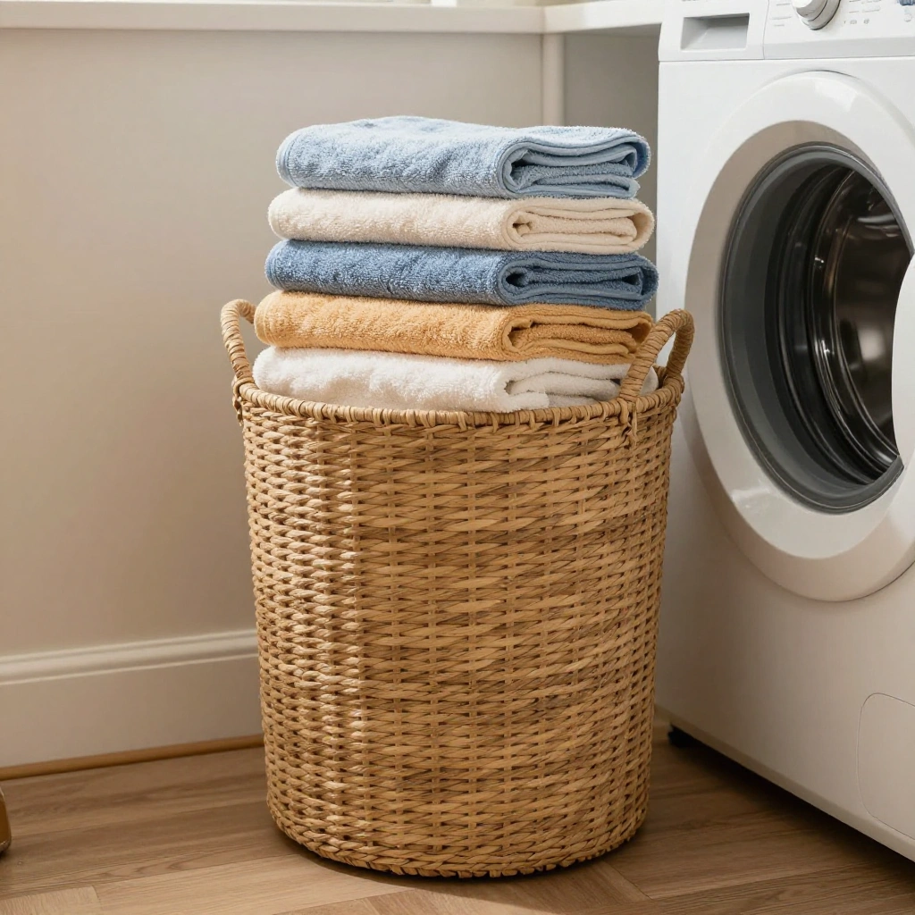 Oversized Basket for Towels and Linens