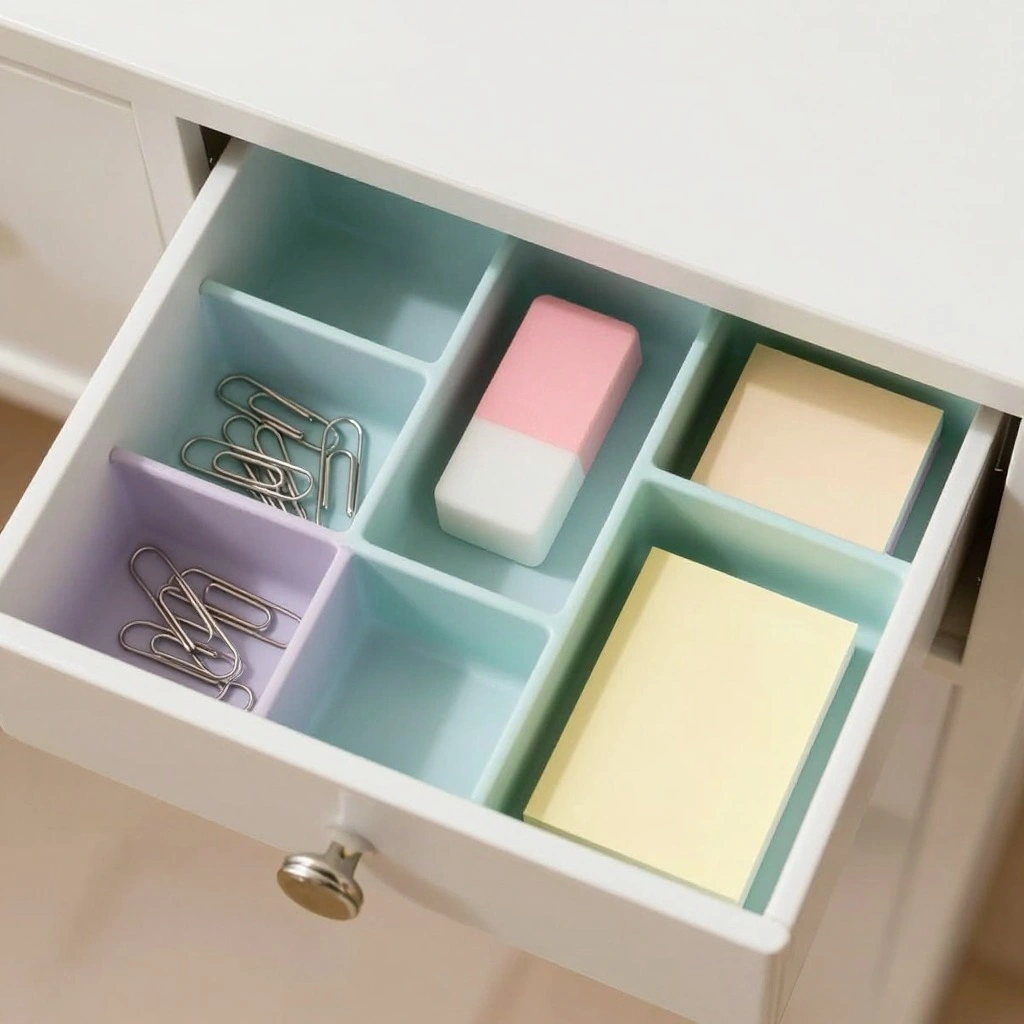 Pastel Bento-Box Style Drawer Organizer