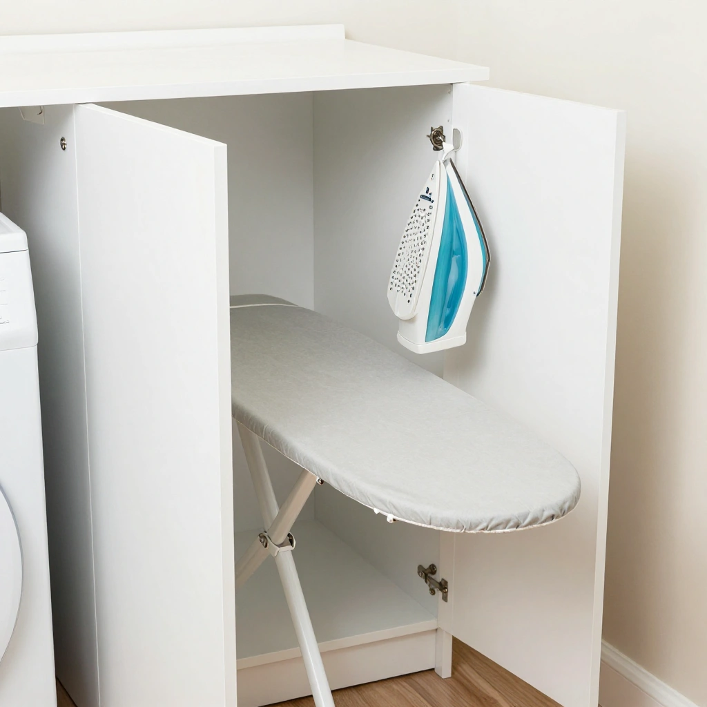 Pull-Out Ironing Board Cabinet