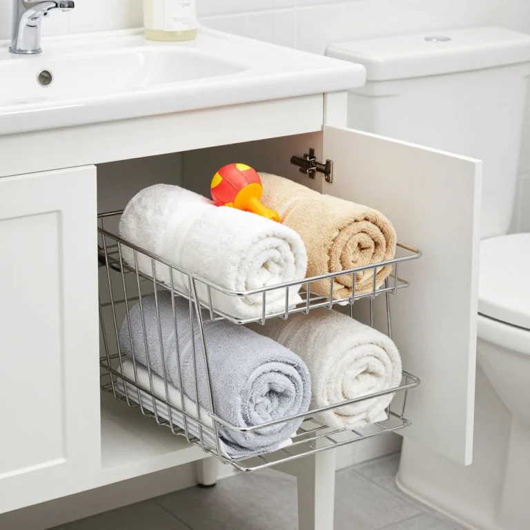 Bathroom Cabinet Organization