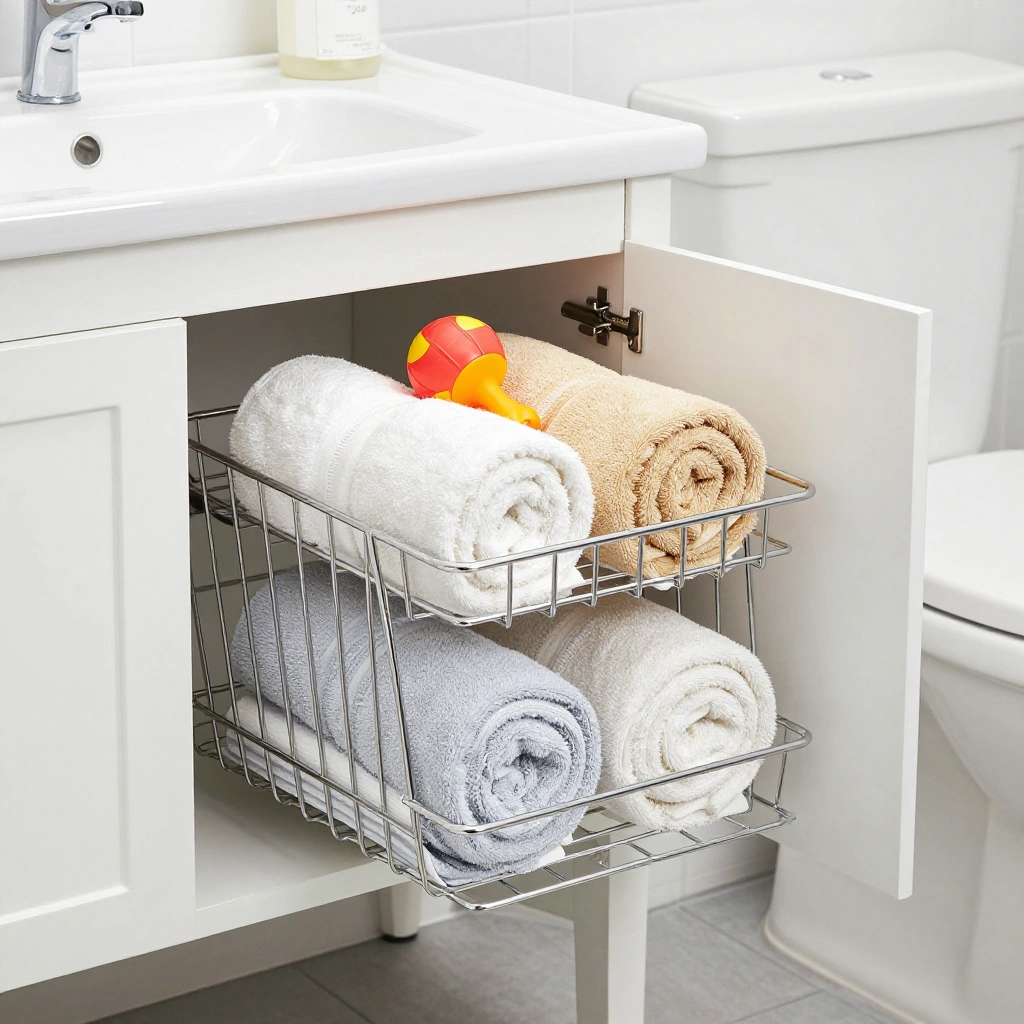 Bathroom Cabinet Organization