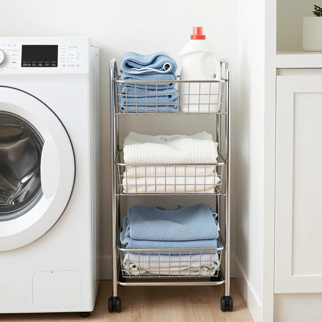 Rolling Laundry Cart