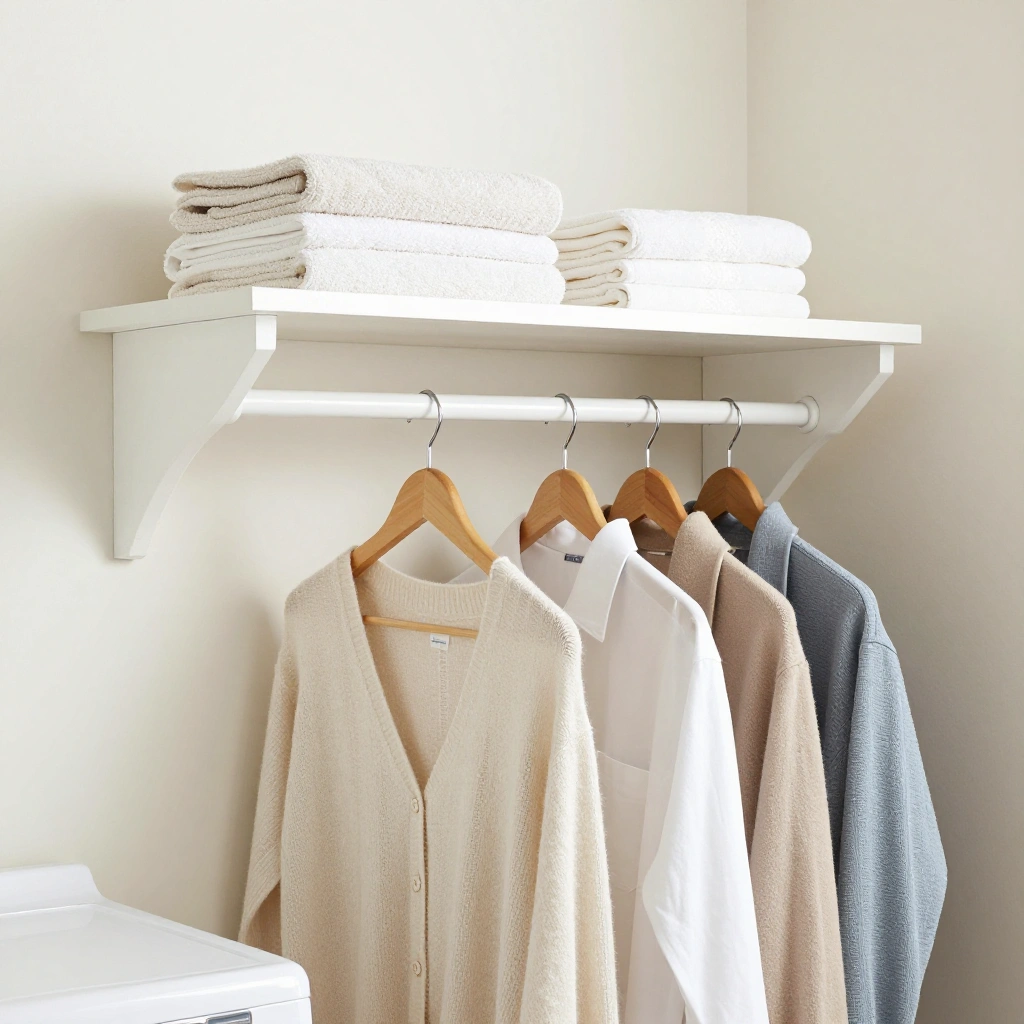 Shelf-and-Hanging-Rod Combo