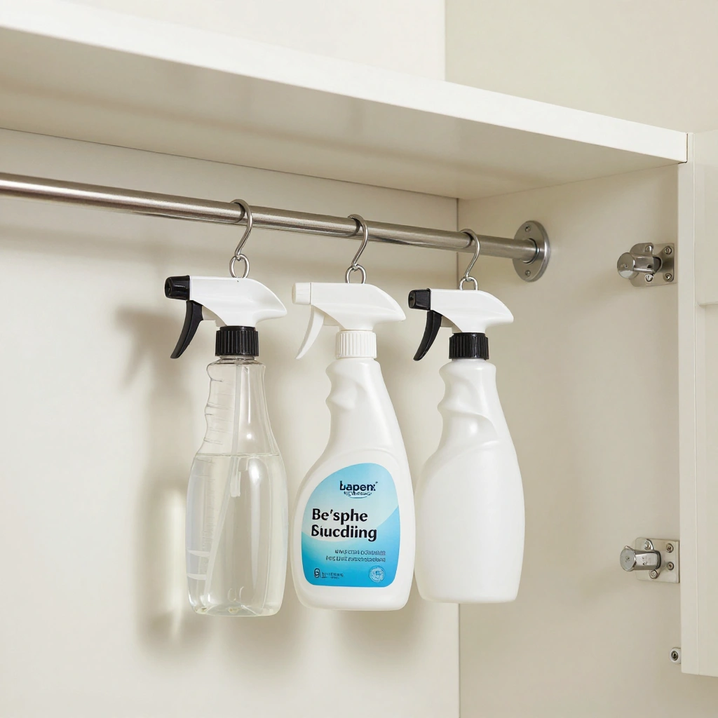 Tension Rod Shelf Organizer