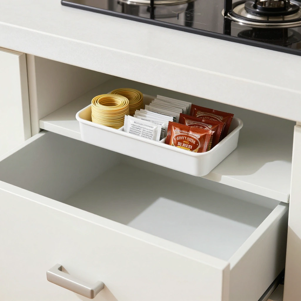 Under-Drawer Adhesive Storage Trays