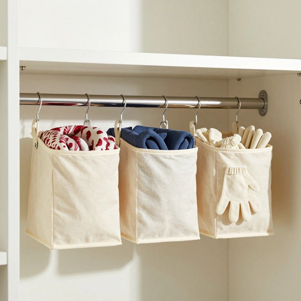 Under-Shelf Hanging Bins