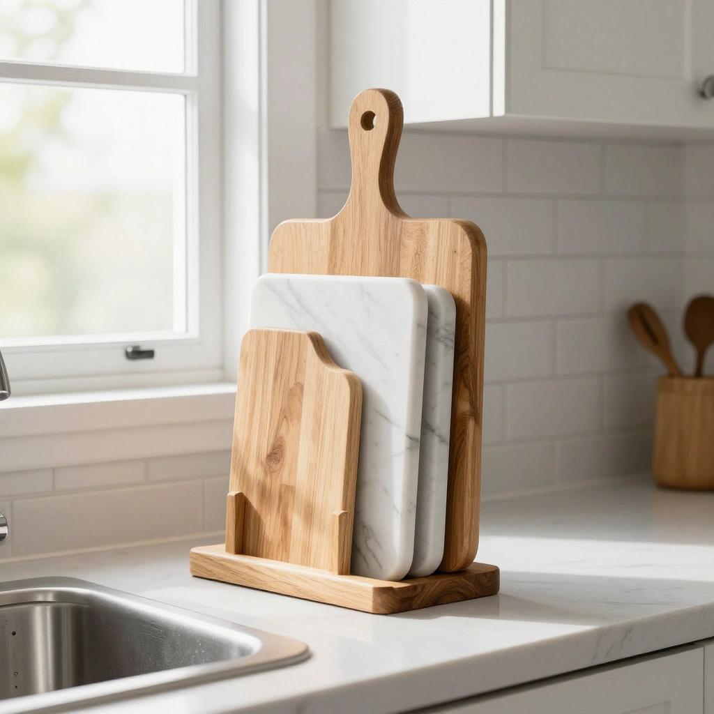 Vertical Cutting Board & Tray Rack
