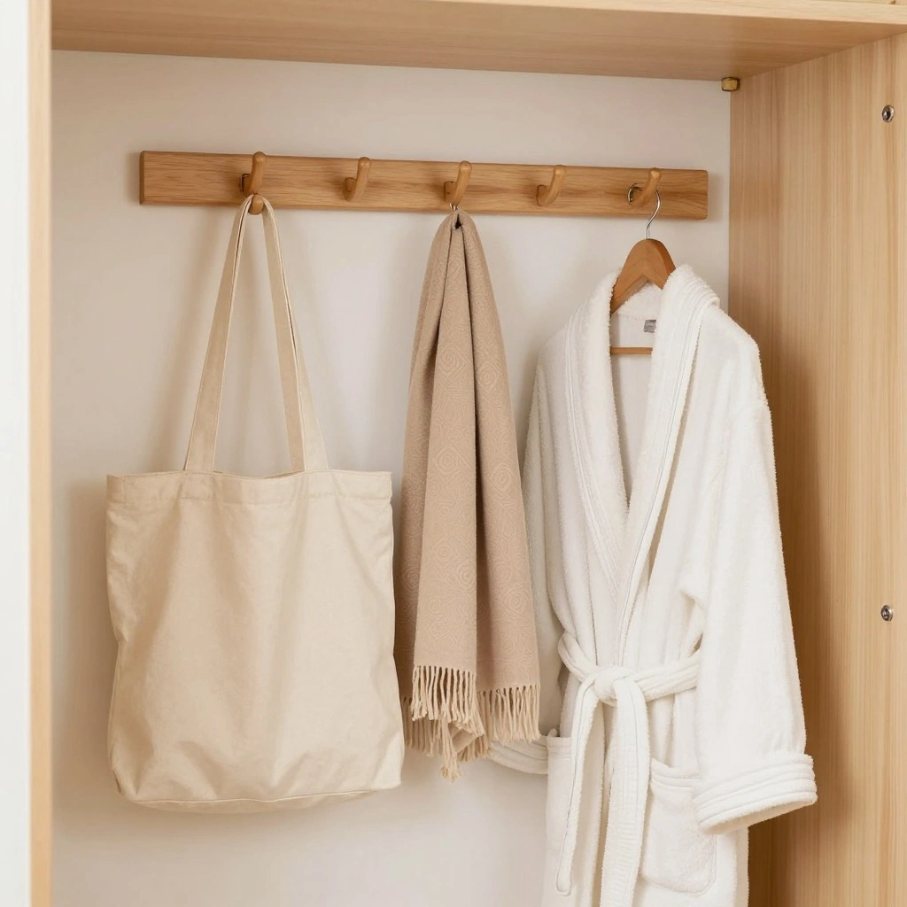 Wall-Mounted Hook Rail